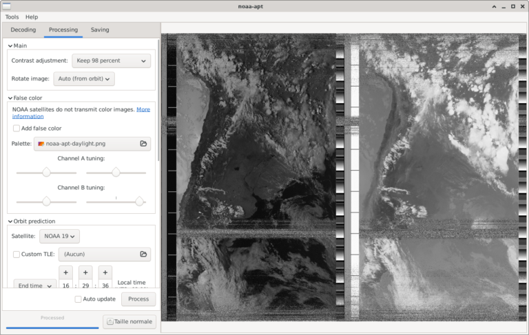 Réception des images satellite NOAA APT avec une clé SDR et NOAA-APT ...